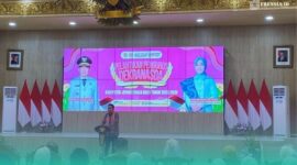 Bupati Jember, Muhammad Fawait sambutan di Pendapa Wahyawibawagraha, Senin (15/12/2025). Foto: Frensia/Sigit.