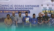Bupati Bondowoso, Abdul Hamid Wahid, saat acara Launching Beras Sintanur Lembah Raung Bondowoso. (Foto: Istimewa).