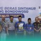 Bupati Bondowoso, Abdul Hamid Wahid, saat acara Launching Beras Sintanur Lembah Raung Bondowoso. (Foto: Istimewa).