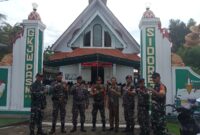 Satkoryon Banser Umbulsari PAM di Gereja Sidorejo (Foto: Istimewa)