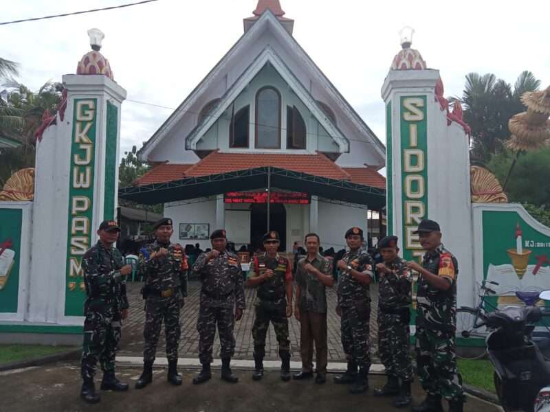 Satkoryon Banser Umbulsari PAM di Gereja Sidorejo (Foto: Istimewa)