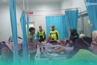6 orang korban kecelakaan beruntun mengalami luka dan harus dirawat di rumah sakit. (Foto: Istimewa).