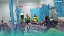 6 orang korban kecelakaan beruntun mengalami luka dan harus dirawat di rumah sakit. (Foto: Istimewa).