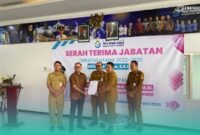 Serah terima jabatan Direktur Utama Perumdam Tirta Pandalungan. (Foto: Frensia/Sigit).