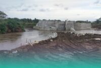 Foto: Kondisi pembangunan Dam Pelimpah. (Foto: istimewa).