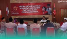 Sambut HUT Partai ke-53, DPC PDI Perjuangan Banyuwangi Gelar Khotmil Qur’an dan Santunan Yatim Piatu