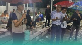 Satgas Tata Ruang Kabupaten Jember saat di lokasi Perumahan Villa Indah, Tegal Besar, Kaliwates. (Foto: Sigit/Frensia). 