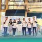 Pengurus Yayasan Langkah Kolaborasi Indonesia (LKI) saat foto bersama di kegiatan pendampingan usaha mikro, kecil, dan menengah (UMKM) di Sentra Kuliner Gajah Mada, Kabupaten Sidoarjo, Senin (2/2/2026) (Foto: Riyadi/Frensia).