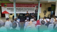 Hanan Kukuh Ratmono, Anggota Komisi C DPRD Kabupaten Jember, saat agenda reses. (Foto: Sigit/Frensia). 