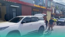 Penampakan mobil Toyota Fortuner milik Heryanto yang telah hilang. (Foto: Sigit/Frensia). 
