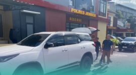 Penampakan mobil Toyota Fortuner milik Heryanto yang telah hilang. (Foto: Sigit/Frensia). 