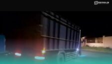 Truk yang membawa kabur solar. (Foto: Tangkapan layar). 