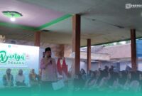 Bupati Jember, Gus Muhammad Fawait, saat menghadiri acara Bunga Desaku di Balai Desa Lampeji, Kecamatan Mumbulsari. (Foto: Istimewa). 