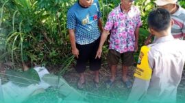 Korban tergeletak di pinggir rel kereta api (Foto: Istimewa). 