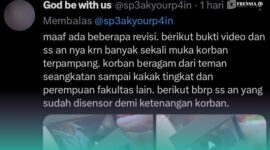 Tangkapan layar dari akun media sosial X Formely Twitter, @ God Be With Us. 