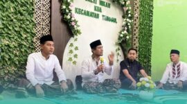Kepala Kantor Urusan Agama, Kecamatan Tanggul, Jember, Mulyadi saat menyampaikan fokus pelayanan di Hari 100 Kerja (Foto: Istimewa). 