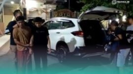 Pelaku yang berstatus mahasiswa ketika tertangkap polisi (Foto: Istimewa). 