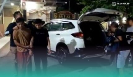Pelaku ketika tertangkap polisi (Foto: Istimewa).