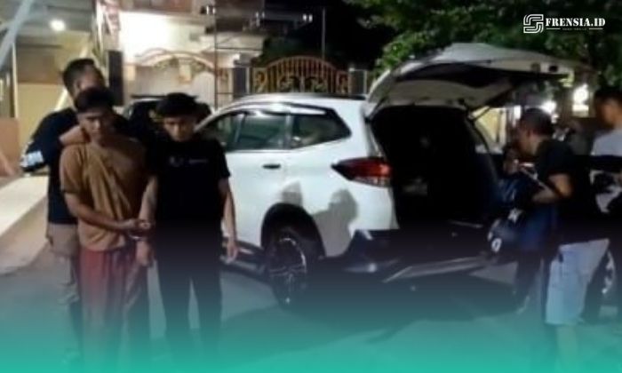 Pelaku yang berstatus mahasiswa ketika tertangkap polisi (Foto: Istimewa). 