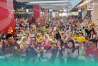 acara lomba mewarnai yang diadakan Fiber Castell di Transmart Jember (Foto: Istimewa). 