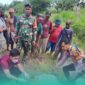 Korban yang hanyut di sungai saat setelah dievakuasi (Foto: Istimewa). 