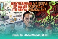 Gambar Menyiramkan Air Keras ke Wajah Seseorang, itu Hanya Kenakalan? (Sumber: Ilustrasi Ai)