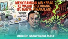 Gambar Menyiramkan Air Keras ke Wajah Seseorang, itu Hanya Kenakalan? (Sumber: Ilustrasi Ai)