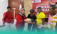 DPC PDI Perjuangan Banyuwangi Bagikan Ribuan Daging Kurban Ke Tukang Becak Hingga UMKM