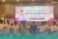 Suasana saat acara peringatan May Day di Pemerintahan Kabupaten Jember (Foto: Sigit/Frensia). 
