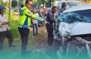 Pihak kepolisian saat melakukan olah Tempat Kejadian Perkara (TKP) (Foto: Istimewa). 