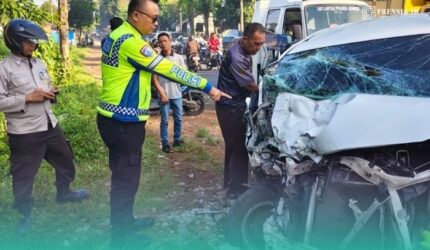 Pihak kepolisian saat melakukan olah Tempat Kejadian Perkara (TKP) (Foto: Istimewa).