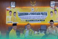 DPD Fraksi Golkar Kabupaten Jember, saat menggelar acara Sarasehan dan Pendidikan Politik, pada Sabtu (9/5/2026). (Foto: Sigit/Frensia). 