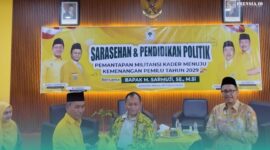 DPD Fraksi Golkar Kabupaten Jember, saat menggelar acara Sarasehan dan Pendidikan Politik, pada Sabtu (9/5/2026). (Foto: Sigit/Frensia). 