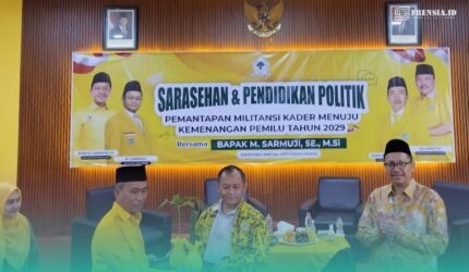 DPD Fraksi Golkar Kabupaten Jember, saat menggelar acara Sarasehan dan Pendidikan Politik, pada Sabtu (9/5/2026). (Foto: Sigit/Frensia).