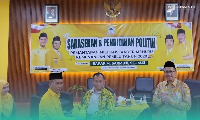 DPD Fraksi Golkar Kabupaten Jember, saat menggelar acara Sarasehan dan Pendidikan Politik, pada Sabtu (9/5/2026). (Foto: Sigit/Frensia). 