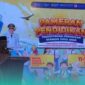 Kepala Dinas Pendidikan Jember, Arief Tjahyono, saat sambutan di Pameran Pendidikan (Foto: Istimewa). 