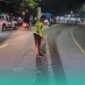 Satlantas Polres Jember saat melakukan olah TKP (Foto: Satlantas Polres Jember). 