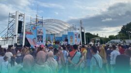 Suasana saat acara Karnaval SCTV berlangsung (Foto: Sigit/Frensia). 