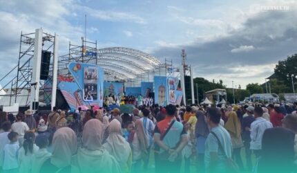 Suasana saat acara Karnaval SCTV berlangsung (Foto: Sigit/Frensia).
