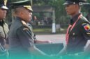 Prosesi penanggalan pangkat siswa dan penyematan pangkat Bintara (Foto: Penerangan Kodim 0824/Jember). 