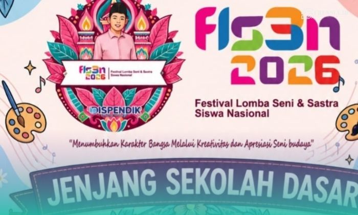 Flayer Festival Lomba Seni dan Sastra Siswa Nasional (FLS3N) (Foto: Istimewa). 