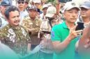 Sejumlah warga Desa Ampel, Kecamatan Wuluhan, Jember, saat memprotes ahli waris tanah Ibu Tampina (Foto: Istimewa). 