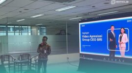 Pegawai Bank BRI saat meluncurkan KUR (Foto: Istimewa). 