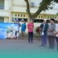 Rektor UIN KHAS Jember, Prof. Hefni, saat sambutan dalam pelaksanaan penyembelihan hewan kurban (Foto: Humas UIN KHAS). 