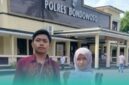 Fitriyah (kanan) bersama Kuasa Hukumnya, Ahmad Faisol Al Faruqi saat di depan Polres Bondowoso (Foto: Istimewa). 