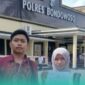 Fitriyah (kanan) bersama Kuasa Hukumnya, Ahmad Faisol Al Faruqi saat di depan Polres Bondowoso (Foto: Istimewa). 