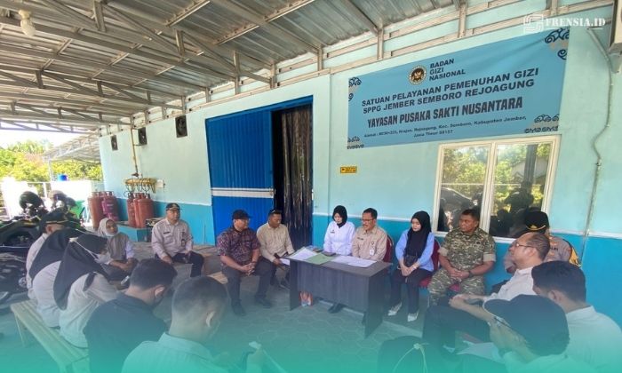 Satgas MBG Pemkab Jember saat menyidak salah satu SPPG di Kecamatan Semboro (Foto: Sigit/Frensia). 
