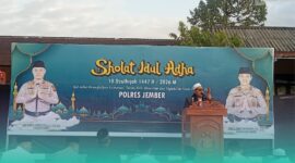 Gambar Khotbah Idul Adha Di Polres Jember, Prof Hepni Sebut Ritual Sa'i Sebagai Ajaran Kepedulian (Sumber: Istimewa)