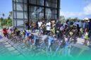 Gambar Atlet Balap BMX tercepat se Asia Komet Sukprasert jajal sirkuit BMX Muncar Banyuwangi (Sumber: istimewa)