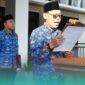Rektor UIN KHAS Jember, Prof. Hefni Zain, saat sambutan pas acara peringatan Hari Lahir Pancasila 2026 (Foto: Humas UIN KHAS). 